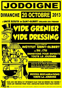 Affiche Vide-grenier Saint-Albert 2013